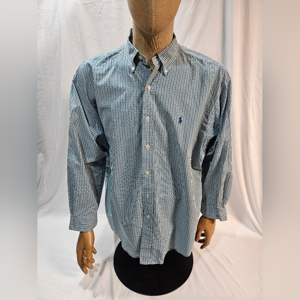 Polo Ralph Lauren Blake Fit Mens XL Button Down Long Sleeve Multicolor Plaid